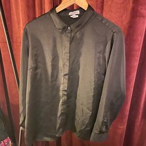 Express Classic Black Collared Shirt